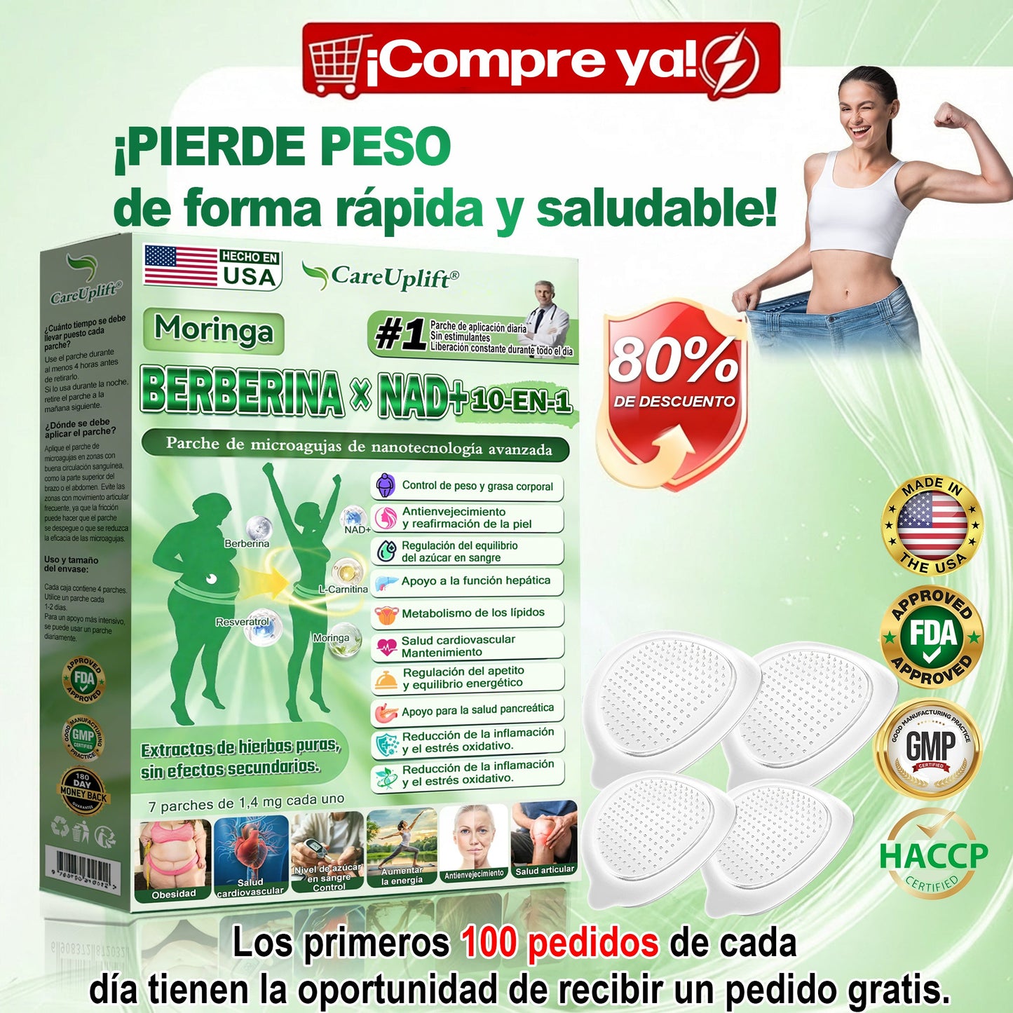 👨‍⚕️🤍𝐓𝐢𝐫𝐳𝐞𝐩𝐚𝐭𝐢𝐝𝐚 𝐁𝐄𝐑𝐁𝐄𝐑𝐈𝐍𝐀 𝐗 𝐍𝐀𝐃+𝟏𝟎 𝐈𝐍 𝟏 𝐏𝐚𝐫𝐜𝐡𝐞 𝐍𝐚𝐧𝐨 𝐌𝐢𝐜𝐫𝐨𝐚𝐠𝐮𝐣𝐚𝐬 𝐏𝐚𝐫𝐚 𝐀𝐝𝐞𝐥𝐠𝐚𝐳𝐚𝐫 𝐲 𝐒𝐚𝐥𝐮𝐝✨(Solo una vez al día,cambios visibles en 7 días)Para obesidad,salud cardiovascular,diabetes,glándula tiroides,salud intestinal,problemas articulares y más
