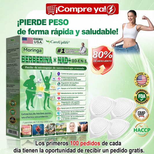 👨‍⚕️🤍𝐓𝐢𝐫𝐳𝐞𝐩𝐚𝐭𝐢𝐝𝐚 𝐁𝐄𝐑𝐁𝐄𝐑𝐈𝐍𝐀 𝐗 𝐍𝐀𝐃+𝟏𝟎 𝐈𝐍 𝟏 𝐏𝐚𝐫𝐜𝐡𝐞 𝐍𝐚𝐧𝐨 𝐌𝐢𝐜𝐫𝐨𝐚𝐠𝐮𝐣𝐚𝐬 𝐏𝐚𝐫𝐚 𝐀𝐝𝐞𝐥𝐠𝐚𝐳𝐚𝐫 𝐲 𝐒𝐚𝐥𝐮𝐝✨(Solo una vez al día,cambios visibles en 7 días)Para obesidad,salud cardiovascular,diabetes,glándula tiroides,salud intestinal,problemas articulares y más